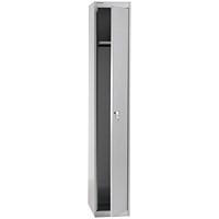 Bisley 1 Door Locker, 305x457x1802mm, Goose Grey