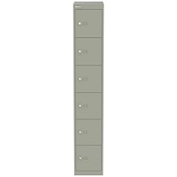 Bisley 6 Door Locker, 305x457x1802mm, Goose Grey