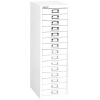 Bisley 15 Multidrawer Cabinet, White