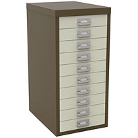Bisley 10 Multidrawer Cabinet, Coffee and Cream Bisley 10 Multidrawer Cabinet, Coffee and Cream