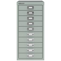 Bisley 10 Multidrawer Cabinet, Silver