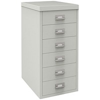 Bisley 6 Multidrawer Cabinet, Grey