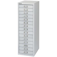 Bisley SoHo 15 drawer Cabinet - Silver