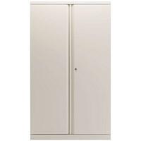 Bisley Tall Metal Cupboard, Supplied Empty, 1570mm High, Chalk White