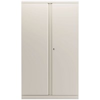 Bisley Tall Metal Cupboard, Supplied Empty, 1570mm High, Chalk White