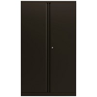 Bisley Tall Metal Cupboard, Supplied Empty, 1570mm High, Black