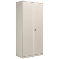 Bisley Extra Tall Metal Cupboard, Supplied Empty, 1970mm High, Goose Grey