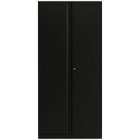 Bisley Extra Tall Metal Cupboard, Supplied Empty, 1970mm High, Black