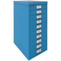 Bisley 10 Multidrawer Cabinet, Azure Blue Bisley 10 Multidrawer Cabinet, Azure Blue