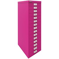 Bisley 15 Multidrawer Cabinet, Fuchsia