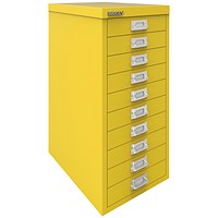 Bisley 10 Multidrawer Cabinet, Yellow