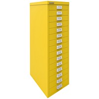 Bisley 15 Multidrawer Cabinet, Canary Yellow Bisley 15 Multidrawer Cabinet, Canary Yellow