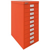 Bisley 10 Multidrawer Cabinet, Mandarin