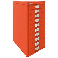 Bisley 10 Multidrawer Cabinet, Mandarin Bisley 10 Multidrawer Cabinet, Mandarin