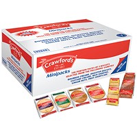Crawfords Assorted Biscuits Mini Packs, 6 Varieties, Pack of 100