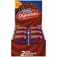 McVities Milk Chocolate Digestives Biscuits Twin Pack, Pack of 24 McVities Milk Chocolate Digestives Biscuits Twin Pack, Pack of 24