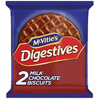 McVitie's Milk Chocolate Digestives 33g (Pack of 24 x 2)