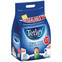 Tetley Two Cup Tea Bags, Pack of 275
