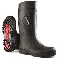 Dunlop Purofort+ Full Safety Wellington Boots, Black, 6 Dunlop Purofort+ Full Safety Wellington Boots, Black, 6