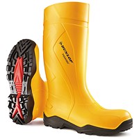 Dunlop Purofort+Full Safety Wellington Boots, Yellow, 8 Dunlop Purofort+Full Safety Wellington Boots, Yellow, 8