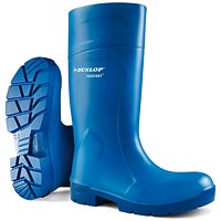Dunlop Purofort Multigrip Safety Wellington Boots, Blue, 3