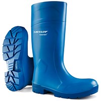 Dunlop Purofort Multigrip Safety Wellington Boots, Blue, 9