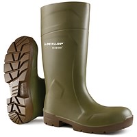 Dunlop Purofort Multigrip Safety Wellington Boots, Green, 3