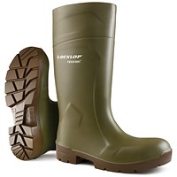 Dunlop Purofort Multigrip Safety Wellington Boots, Green, 13 Dunlop Purofort Multigrip Safety Wellington Boots, Green, 13