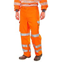 Beeswift Orange Arc Compliant Ris Trousers, Orange, 30