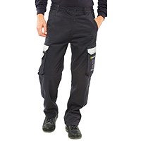 Beeswift Arc Flash Trousers, Navy Blue, 30S