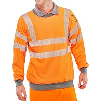 Beeswift Arc Flash GO-RT Sweatshirt, Orange, XL Beeswift Arc Flash GO-RT Sweatshirt, Orange, XL