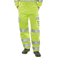 Beeswift High Visibility Trousers, Saturn Yellow, 32T