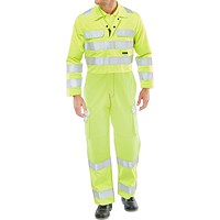 Beeswift Arc Flash Coverall, Saturn Yellow, 38