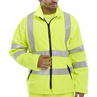 Beeswift Carnoustie Fleece Jacket, Saturn Yellow, Large