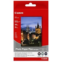 Canon SG-201 Semi Glossy Photo Paper 10 x 15cm 50 Sheets - 1686B015