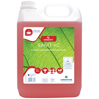 Green'r Sanit +C Ecological Concentrated Washroom Cleaner, 5 Litre, Pack of 2 Green'r Sanit +C Ecological Concentrated Washroom Cleaner, 5 Litre, Pack of 2