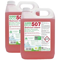 Clover ECO 507 Washroom Cleaner, 5 Litres, Pack of 2