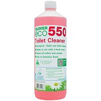 Clover ECO 550 Toilet Cleaner, 1 Litre, Pack of 12