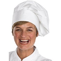 Beeswift Chefs Tall Hat, White