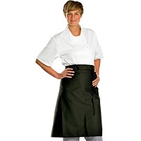 Beeswift Chefs Waist Apron, Black, 36" x 29"