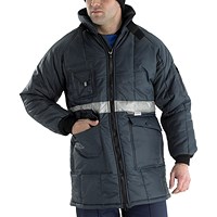Beeswift Coldstar Freezer Jacket, Navy Blue, XL