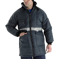 Beeswift Coldstar Freezer Jacket, Navy Blue, 3XL Beeswift Coldstar Freezer Jacket, Navy Blue, 3XL