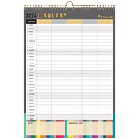 Collins Edge Family Wall Calendar A3 Month To View 2024