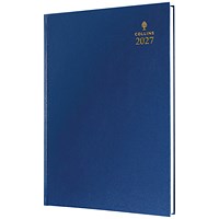 Collins A5 Desk Diary Day Per Page Blue 2027
