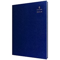 Collins A5 Academic Diary, Day Per Page, Blue, 2025-2026