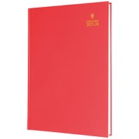 Collins A5 Academic Diary, Day Per Page, Red, 2023-2024