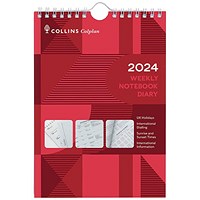 Collins Weekly Notebook Diary 2024 60