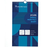 Collins Spiral Monthly 2026 Diary, 305x178mm