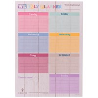 Collins Brighton Weekly Planner Desk Pad, A4, 60 Pages