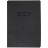 Collins Edge A5 Diary, Week To View, Charcoal, 2026